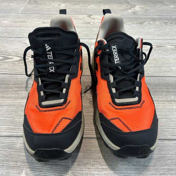 Adidas Terrex Men\'s Orange Black Trail Running Shoes EUC Size 12 main image 5